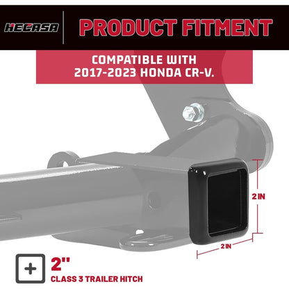 HECASA Class 3 Trailer Hitch Compatible with 2017-2023 Honda CR-V Trailer Tow Hitch 2 Inch Receiver