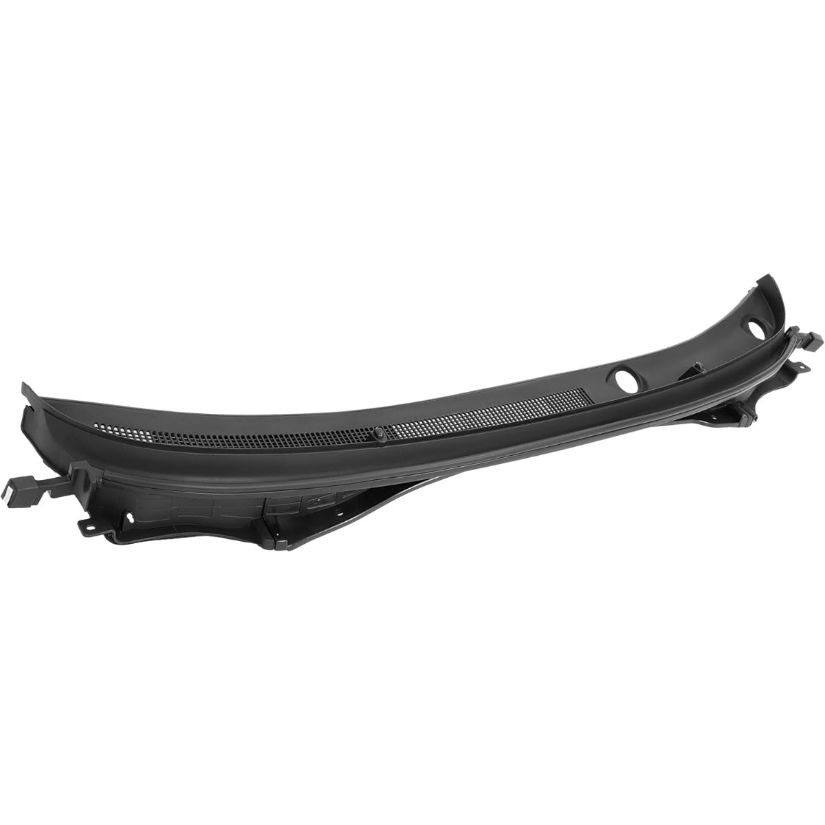 Windshield Wiper Cowl Panel Compatible with 2015-2019 Hyundai Sonata & Sonata Hybrid Replacement for 86150C1000 86150C2000 Air Inlet Window Cowl Vent Molding Grille Unfinished Black Plastic