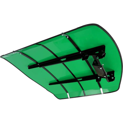 Green Tractor Canopy Compatible with All ROPS 48-3/8 Inches X 48-3/8 Inches Equipped Tractors and Mowers with a 2 Inches x 2 Inches or 2 Inches x 3 Inches ROPS (Will Add About 4 Inches to The Height of The Tractor) LYJD-031S-1