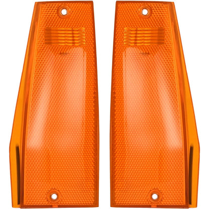 HECASA Pair Side Marker Light Compatible with 1991-1996 Jeep Cherokee Base Classic Country SE Sport Briarwood Laredo Limited Comanche Replacement for CH2551113 CH2550113 Marker Lamp LH&RH Amber Lens