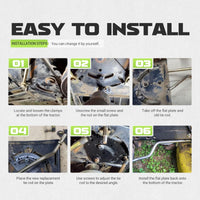 Load image into Gallery viewer, KUAFU Pair Steering Drag link Tie Rod Compatible with John Deere L100 L105 L107 L108 L110 L111 L118 L120 L130 G110 Tie Rod Set Draglink Steel Replacement for GY20491 GY20492
