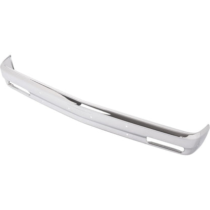 KUAFU Front Bumper Face Bar Compatible with 1982-1994 Chevy Chevrolet S10 Blazer GMC S15 Jimmy Sonoma W/License Plate W/O Impact Strip Holes Impact Bar Replacement for GM1002365 14033726