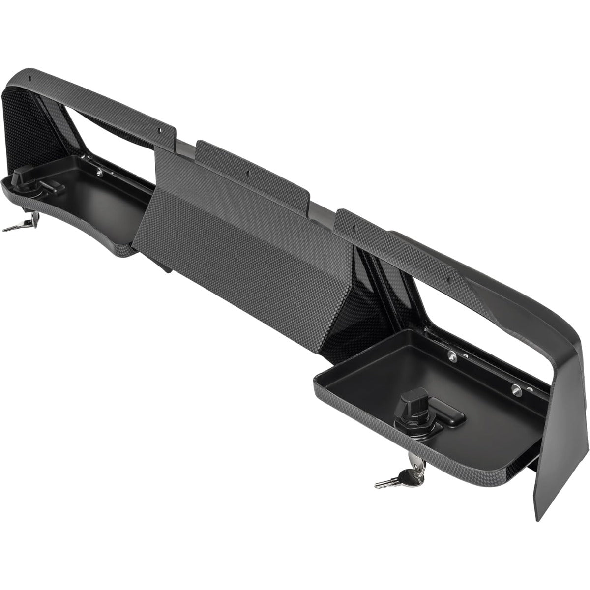 Dashboard Cover W/Locking Doors Compatible With 2008-2014 EZGO RXV Gas/Electric Models, Carbon Fiber Style Print Front Dash Cover (Not For 2015-Up 2nd Gen)