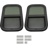 Load image into Gallery viewer, HECASA RV Window 12&quot; W x 22&quot; H for Trailer Cargo Camper Vertical Sliding Replacement with Trim Kit 2pcs LYAP-914-2
