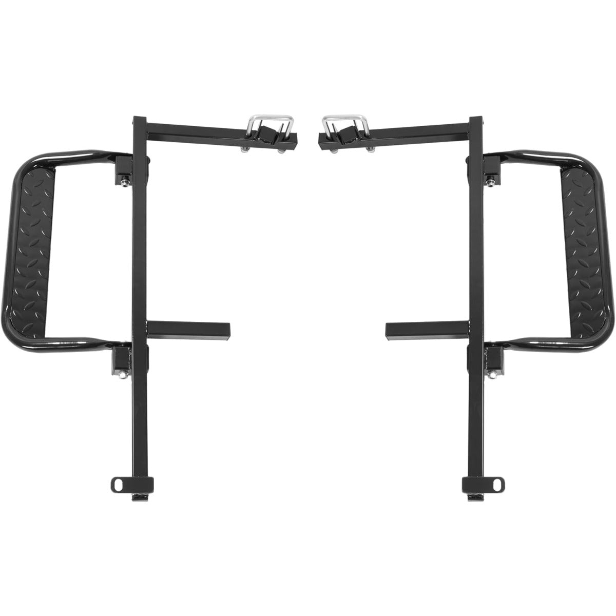 Wutist Heavy Duty Nerf Bar Running Board Kit Compatible with 2008-Present EZGO RXV Electric & Gas Golf Cart Driver & Passenger Side Steps Steel Powder Coated Black (2 Sets)