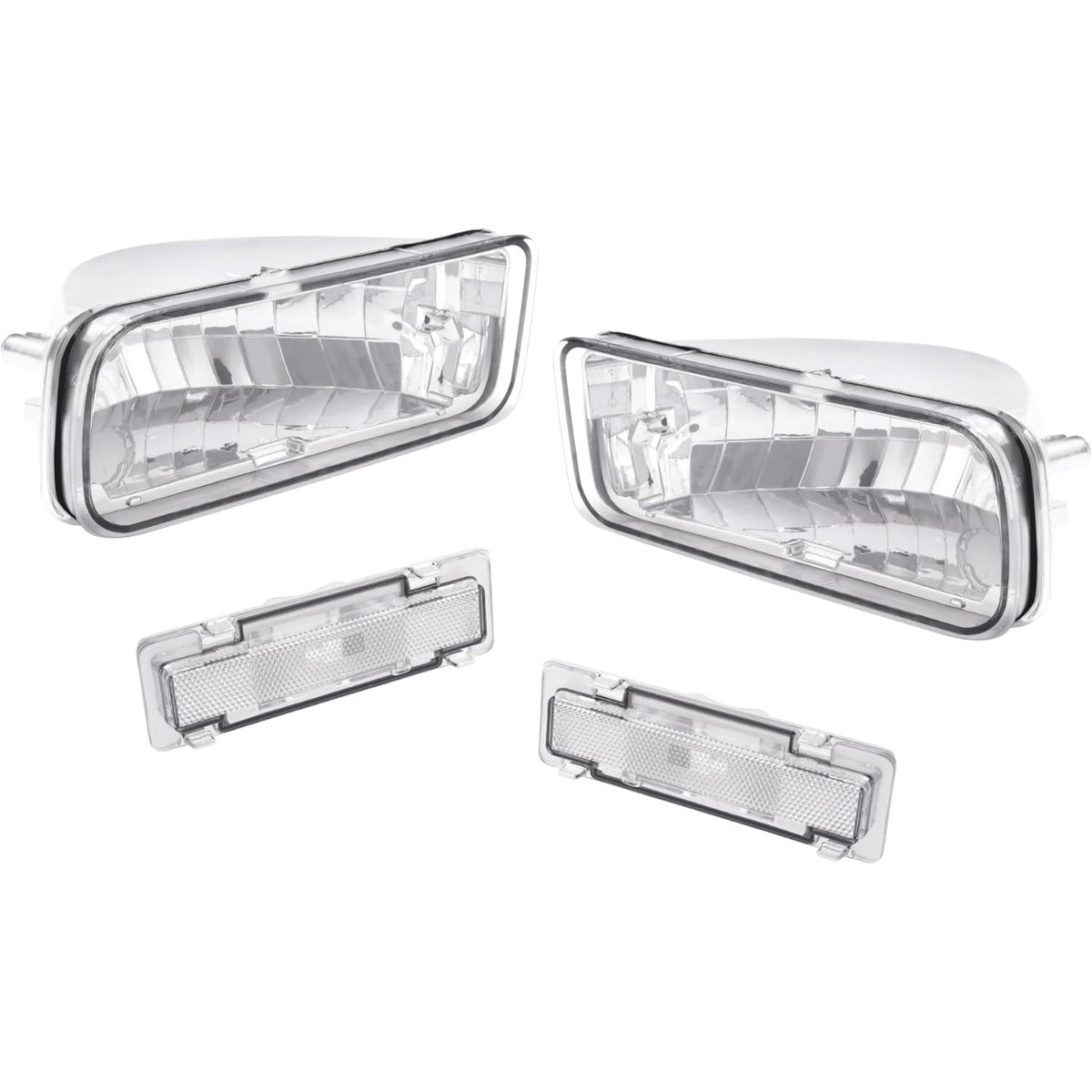 HECASA Pair Turn Signal & Side Marker Light Compatible with 1985-1992 Chevy Chevrolet Camaro Replacement for GM2520165 GM2521165 GM2550118 GM2551110 Parking Signal Lamp 4Pcs Clear Lens