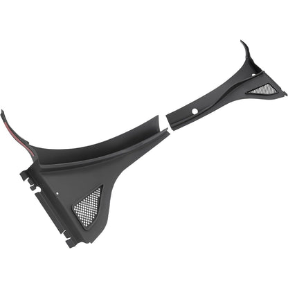 HECASA Front Windshield Wiper Cowl Panel Cover Compatible with 2012-2020 Volkswagen Passat Replace for 561819403A9B9 561819404A9B9 Window Wiper Cowl Vent Grille Black Plastic Driver + Passenger Side