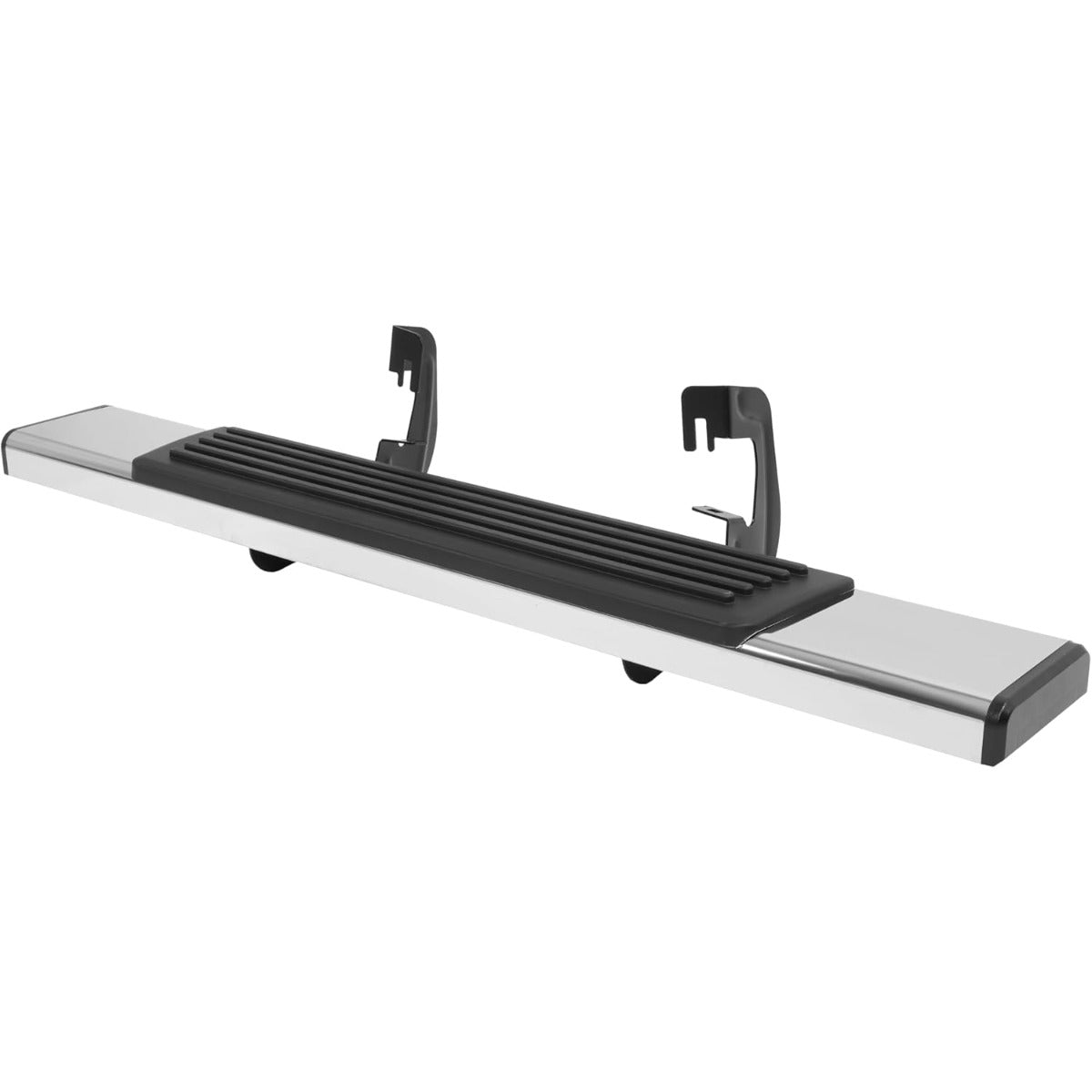 Side Steps Compatible with 2007-2018 Chevy Chevrolet Silverado & GMC Sierra 1500 2500HD 3500HD 2-Door Standard Cab Running Boards Step Bars 304 Stainless Steel+Steel+Plastic Silvery+Black
