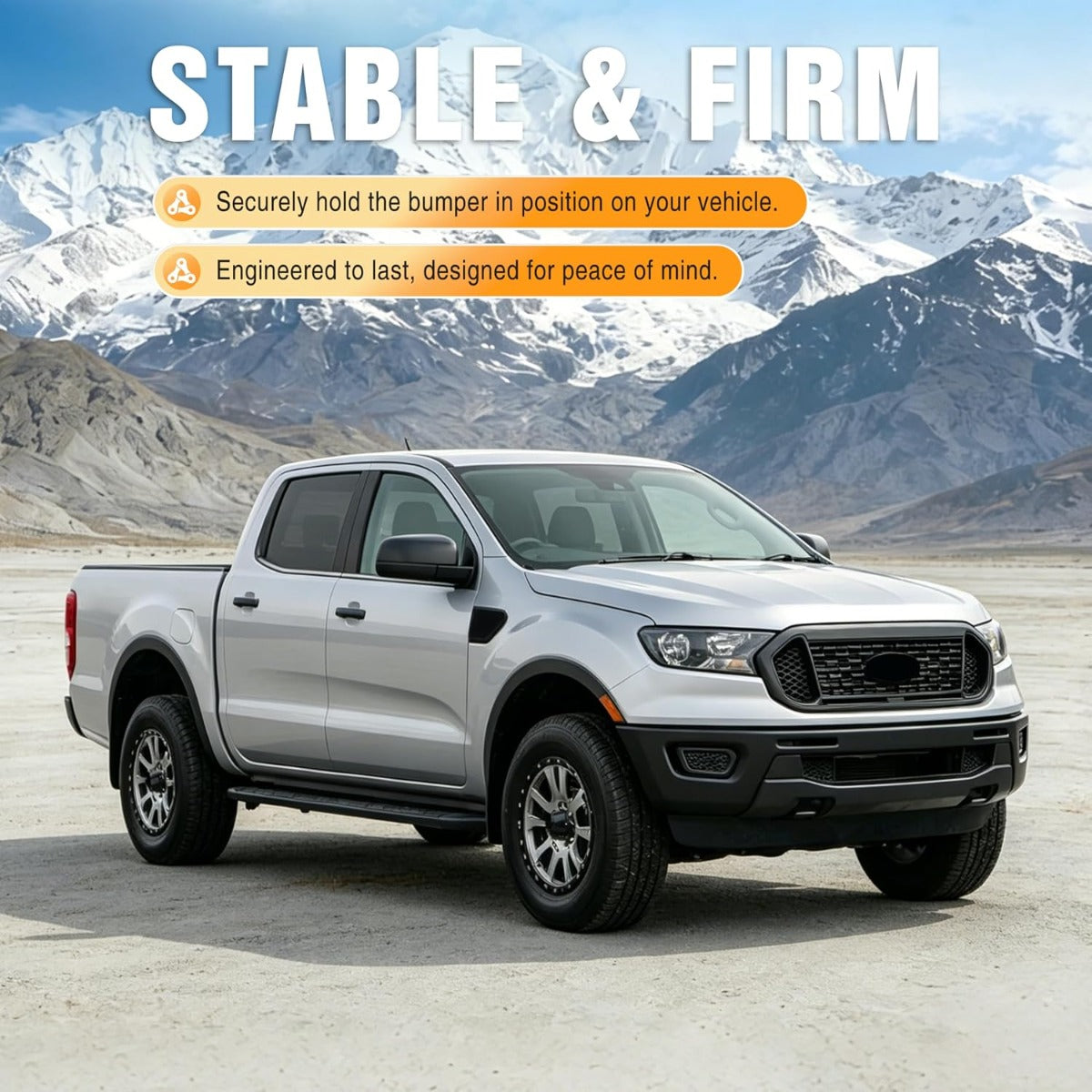 KUAFU 3Pcs Bumper Bracket Compatible with 2019-2023 Ranger