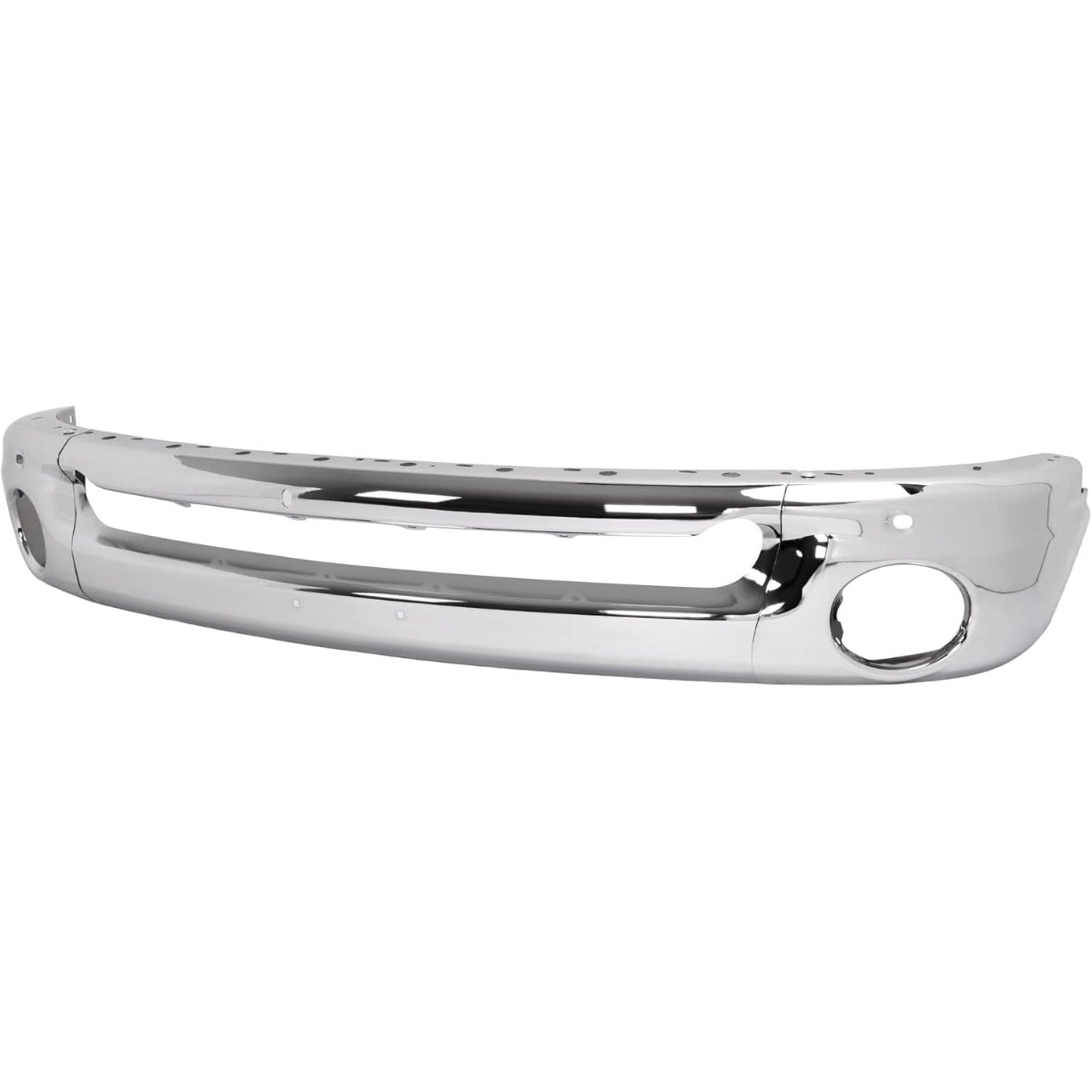 KUAFU Front Bumper Face Bar Compatible with 2003-2010 Dodge Ram 1500 2500 3500 Bumper Cover Impact Bar w/Fog Light Holes Replace for 55077946AA 55077946AB 55077103ABCH1002383 CH1002373 3Pcs