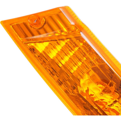 KUAFU Left Turn Signal Light Compatible with 2005-2007 Jeep Liberty Driver Side Signal Lamp Set Corner Side Marker Park Lamps W/Bulb Yellow Lens Plastic (PC) Replacement for 55156767AE CH2520143 2Pcs