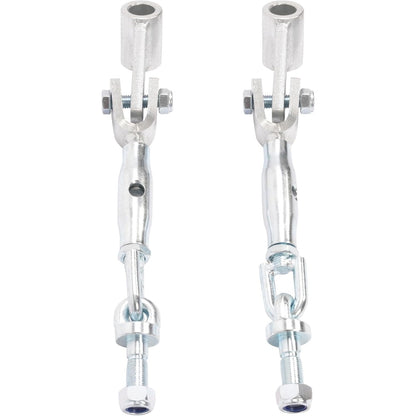 Stabilizer Sway Chain Compatible with Kubota B-Series Tractors 3 Point Hitch Steel White Zinc 2PCS