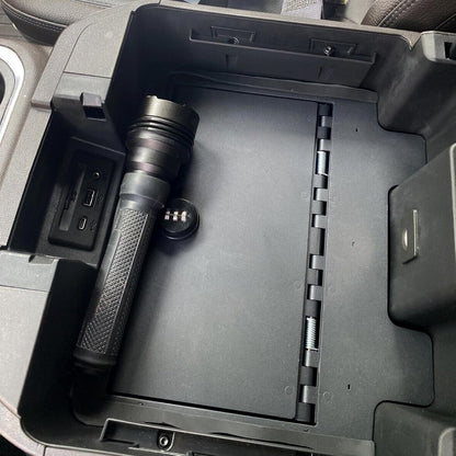 KUAFU Center Console Safe Gun Box Compatible with 2019-2023 Chevy Chevrolet Silverado GMC Sierra 1500 2500 3500 Replacement for 84081567 Console Organizer Locking Storage with 3-Digit Combo Password
