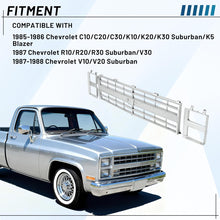 Front Grille Grill & Headlight Bezel Compatible with 1985-1988 Chevy C10/C20/C30/K5/K10/K20/K30/R10/R20/R30/V10/V20/V30 Blazer Suburban 15598727 15598728 GM1200140 GM2513126 Chrome