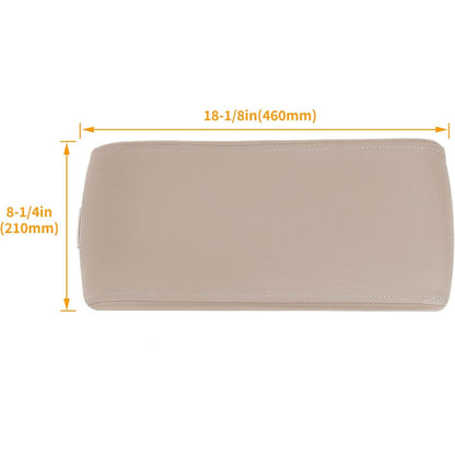 KUAFU Center Console Lid Compatible with 2013-2019 Ford Flex Replacement for FA8Z7406024AA FA8Z-7406024-AA DA8Z7406024AC EA8Z7406024AB Center Console Armrest Cover Lid Plastic Beige