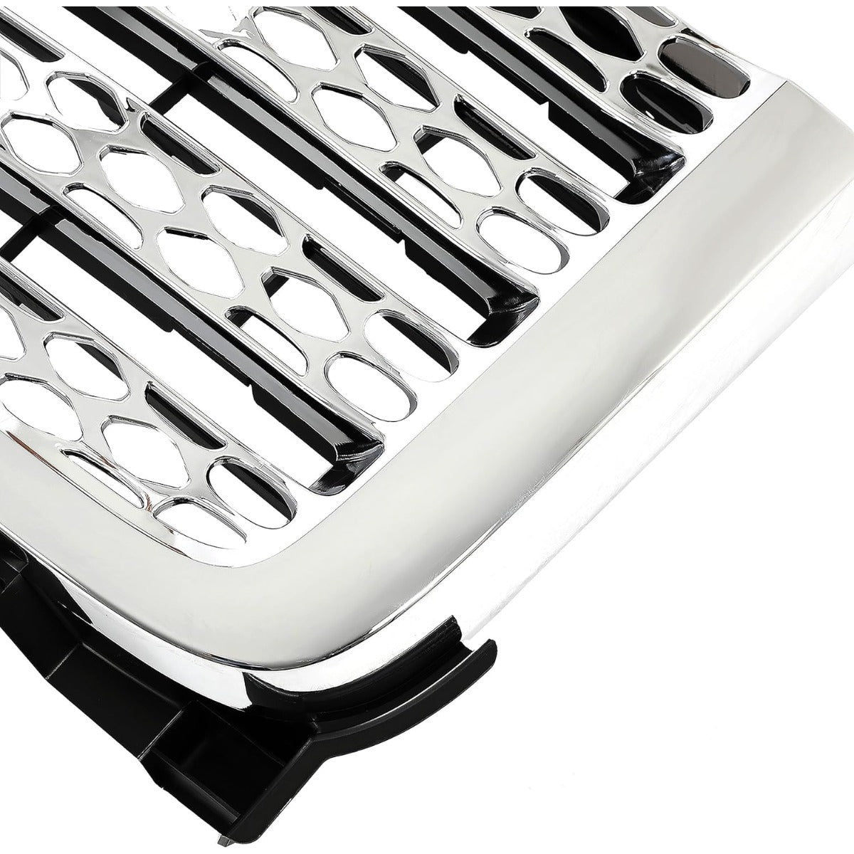 Front Bumper Grille Compatible with 2011-2014 GMC Sierra 2500 HD 3500 HD Replacement for GM1200633 20966057 Bumper Guard Grill W/O Emblem Plastic Chrome Silvery