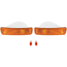 KUAFU Pair Turn Signal Light Compatible with 1989-1995 Toyota Pick-Up Truck 1990-1991 Toyota 4Runner SR5 (2 Wheel Drive Models) Right and Left Lamp Yellow Lens Replacement for TO2521107 TO2520105