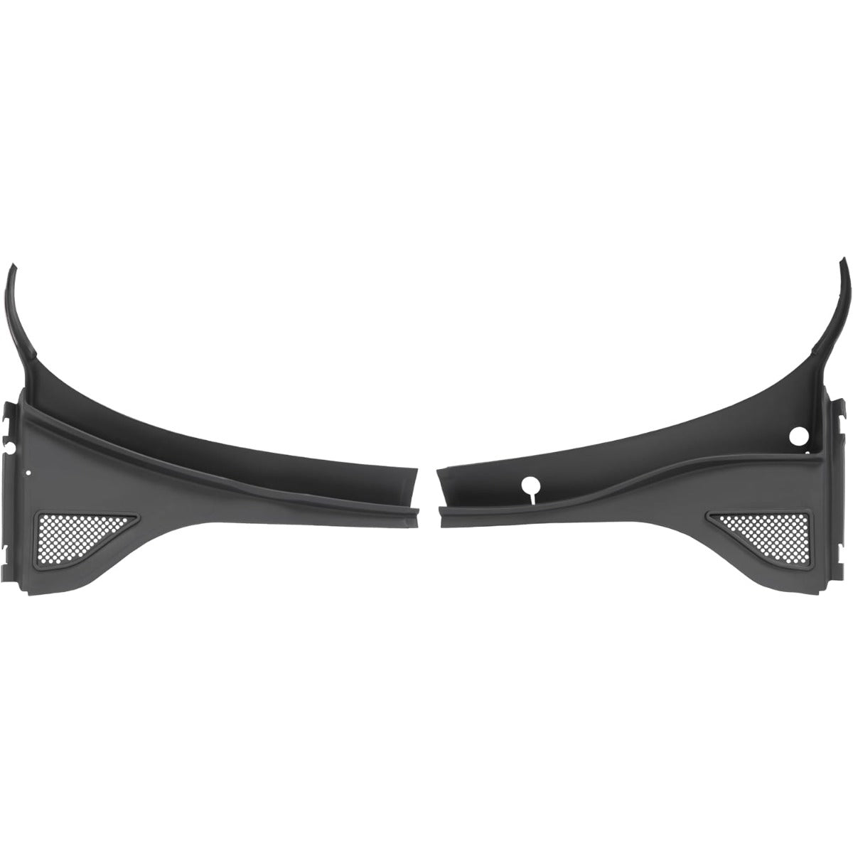 HECASA Front Windshield Wiper Cowl Panel Cover Compatible with 2012-2020 Volkswagen Passat Replace for 561819403A9B9 561819404A9B9 Window Wiper Cowl Vent Grille Black Plastic Driver + Passenger Side