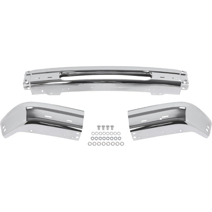 KUAFU Front Bumper Face Bar W/OTrim Strip Holes 3Pcs 4C2Z17757DA FO1002421