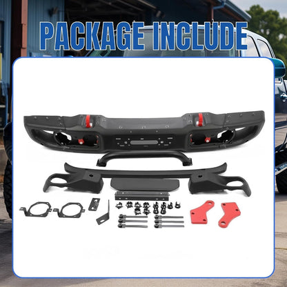 KUAFU Front Bumper Compatible with 2018-2025 Jeep Wrangler JL