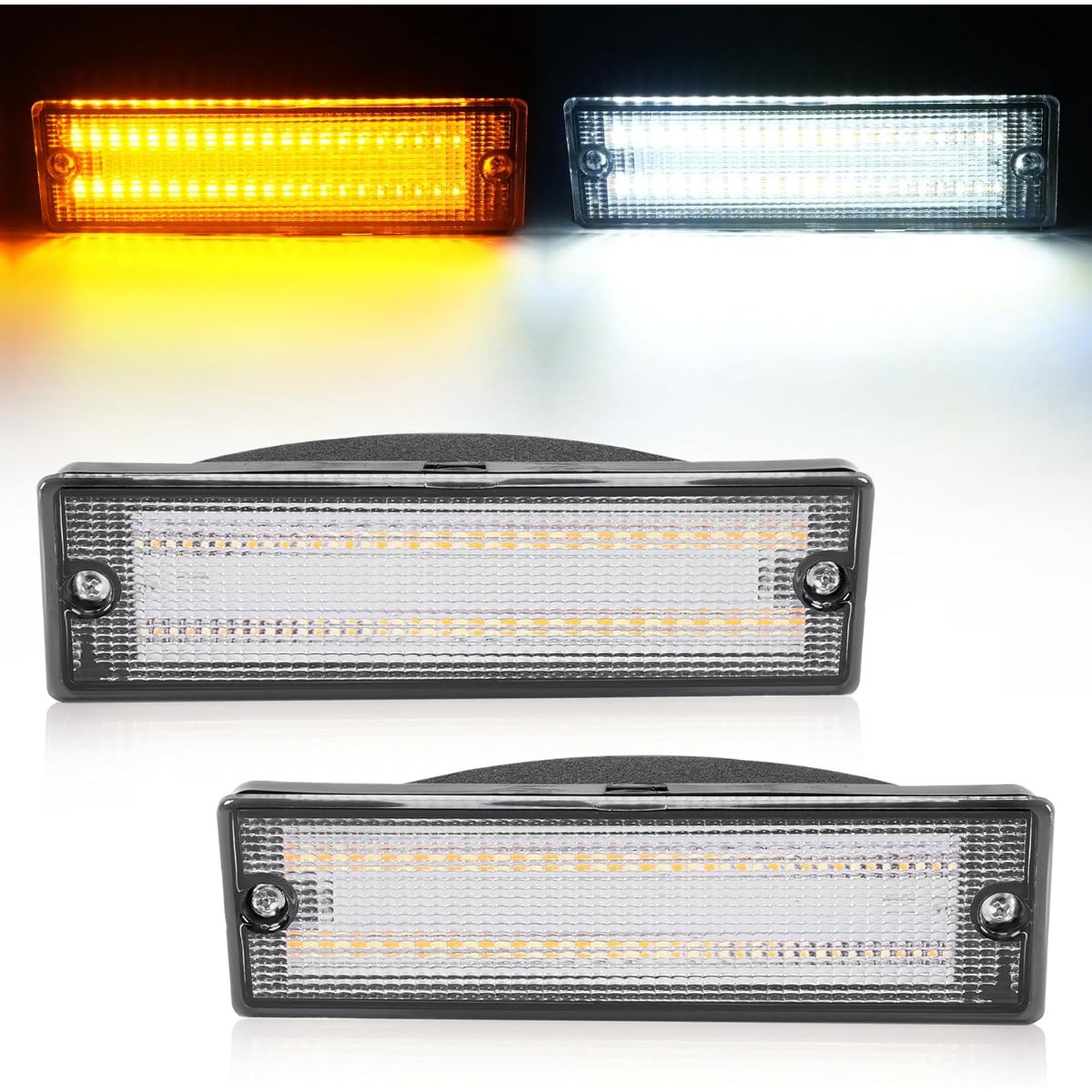 HECASA Turn Signal Lights Compatible with 1988-1997 Nissan D21 Hardbody pickup 1988-1995 Nissan Pathfinder Clear Lens