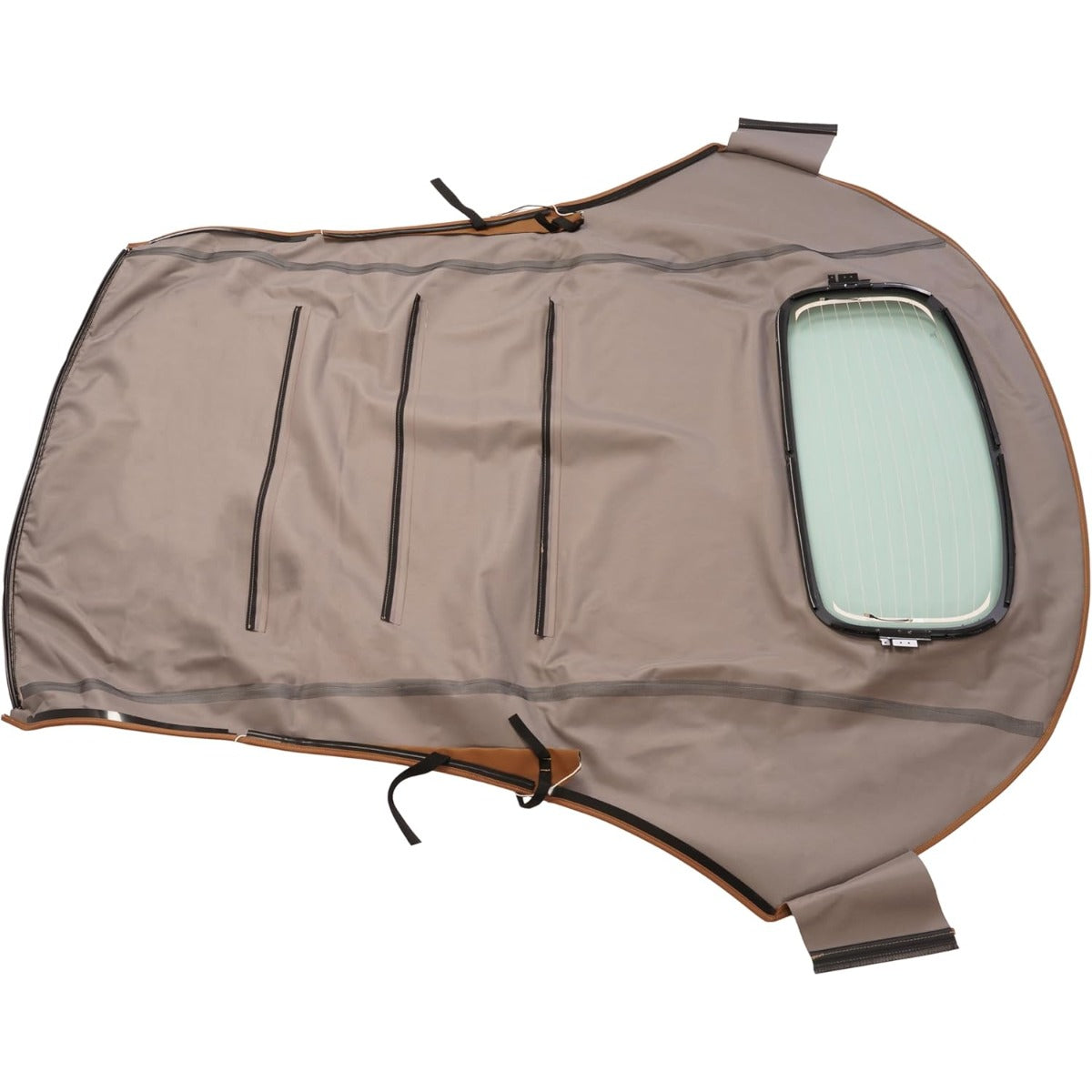 Convertible Soft Top for  2003-2010 Volkswagen Beetle Replacement Soft Roof with Clear Heated Glass Window Tan Sailcloth Vinyl