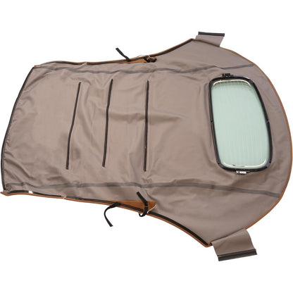 Convertible Soft Top for  2003-2010 Volkswagen Beetle Replacement Soft Roof with Clear Heated Glass Window Tan Sailcloth Vinyl