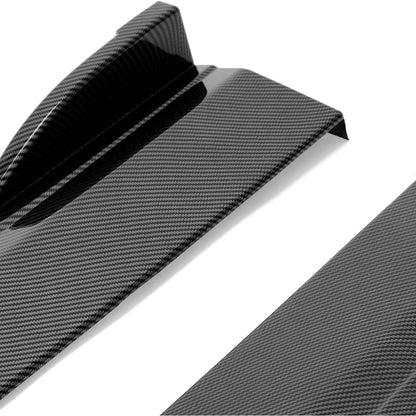 Side Skirts Compatible with 2015-2023 Dodge Charger SRT Daytona Scat Pack R/T 392 GT Rocker Panels Guard Extension Body Kit Replacement ABS Carbon Fiber Style Pair