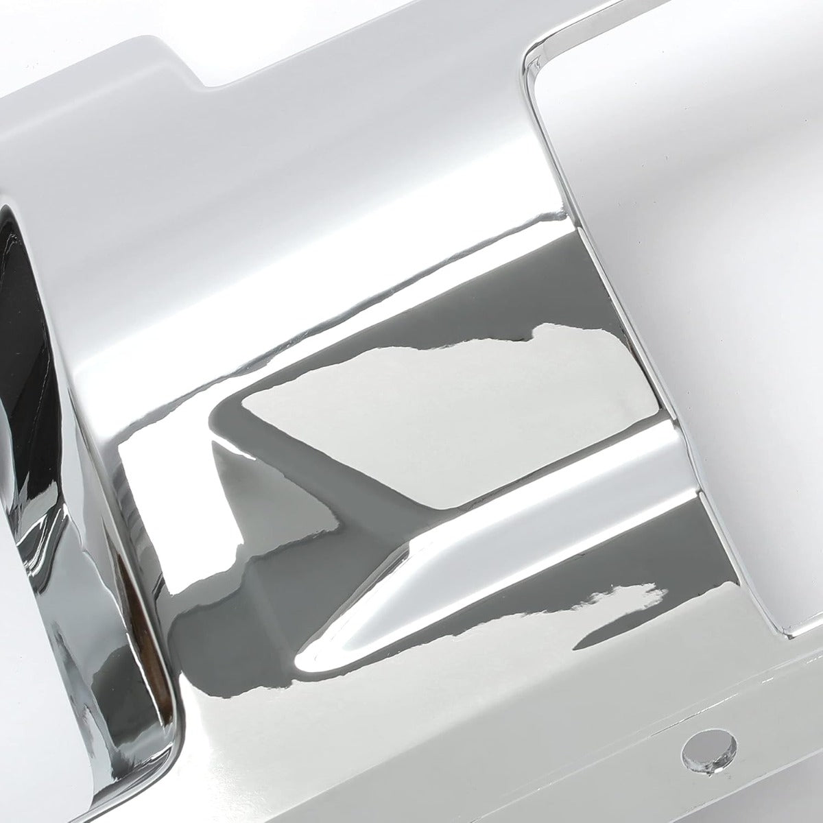 ECOTRIC Front Bumper Skid Plate Panel Lower Cover Compatible with 2015-2019 GMC Sierra 2500/3500 HD 4 Door Replace for GM1053103 23178964 23178780 Silvery
