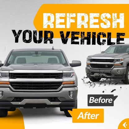 KUAFU Front Lower Bumper Valance 3PCS Panel Compatible with 2016-2018 Chevy Chevrolet Silverado 1500 2019 Silverado 1500 LD Replaces 84029815 Air Dam Spoiler w/Z71 Package & Skid Plate Plastic