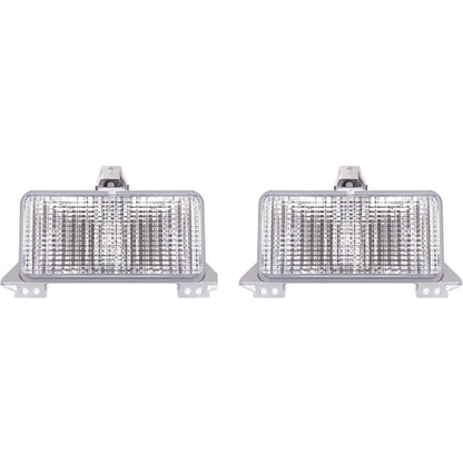 HECASA Pair Turn Signal Light Compatible with 1983-1991 Chevy Chevrolet Blazer GMC Suburban C/K/R/V Pickup Truck Replacement for GM2520122 GM2520122 Parking Light Lamp Driver&Passenger Side Clear Lens
