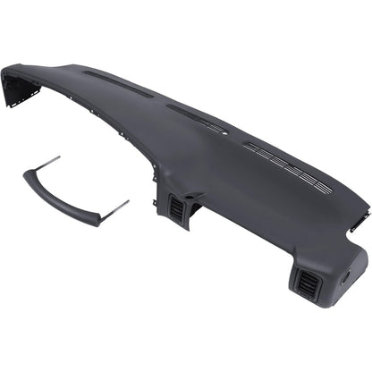 Upper Dash Cover Cap Compatible with 1999-2006 Chevy Chevrolet Silverado Avalanche Suburban Tahoe GMC Sierra Yukon XL 1500 2500 HD 3500 Dashboard Top Pad Panel Replacement ABS Plastic Graphite