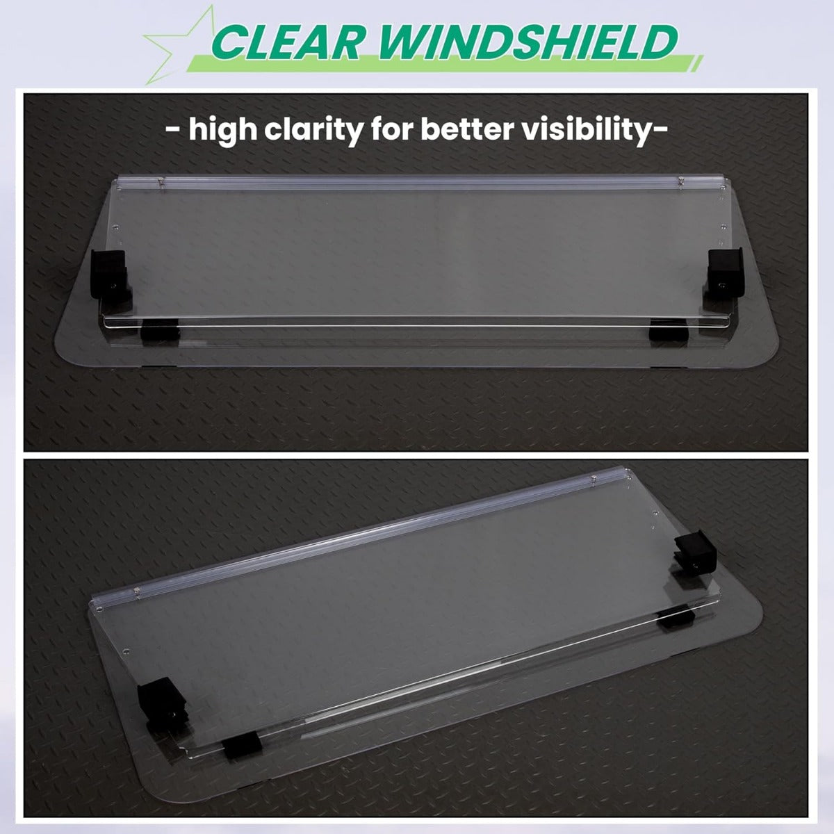 Clear Windshield Compatible with 2000.5 - UP Golf Cart Club Car DS Fold Down B23-62-C