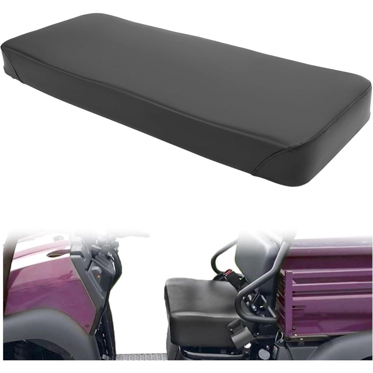 Bottom Seat Cushion Compatible with 2007 & Prior, 2009-2013 Kawasaki Mule 3010 4000 4010 4x4 Replacement for 53066-7502-338, 53066-7502-MA Bench Seat Replacement Black  LYCP-232-BK