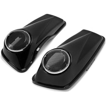 HECASA 6.5" Saddlebag Speaker Lids Compatible with 2014-2024 Harley Davidson Touring Road Glide Road King Electra Glide Street Glide Ultra-Classic Models FLT FLHT FLHTCU FLHRC Pair