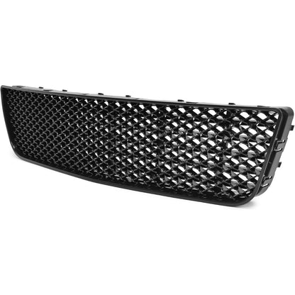 Front Bumper Upper + Lower Grille Compatible with 2006-2013 Chevy Impala 2014-2016 Chevrolet Impala Limited Replacement for GM1200551 Hood Black Mesh Grill Insert Guard Plastic(ABS+PP)
