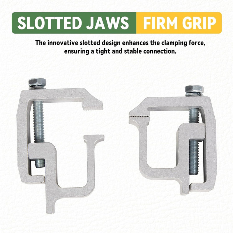 KUAFU Truck Cap Mounting Clamps Compatible with Chevrolet Chevy Ford Dodge Ram Sierra Dakota Ram 1500 2500 3500 F150 F250 for Mounting Caps Camper Shell Topper Canopy Heavy Duty Aluminum (4Pcs-Silver) LYOM-055-1