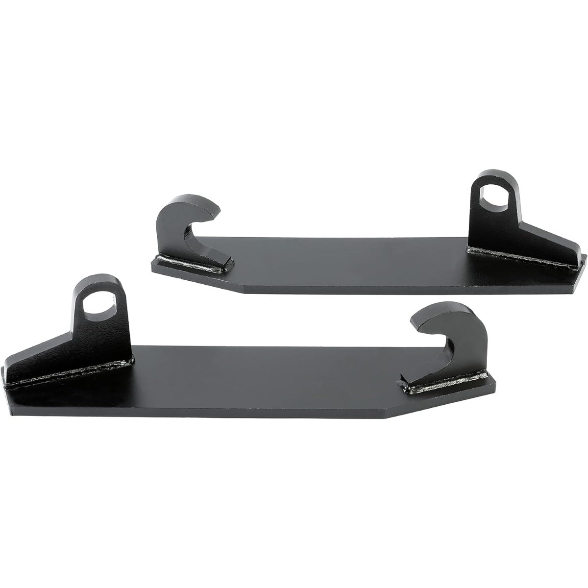 Pair Tractor Mounting Brackets Compatible with John Deere Massy Ferguson Ford Case loaders All Tractors Black Tractor Attachment Accessories Weld on Steel
