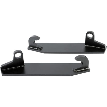 Pair Tractor Mounting Brackets Compatible with John Deere Massy Ferguson Ford Case loaders All Tractors Black Tractor Attachment Accessories Weld on Steel