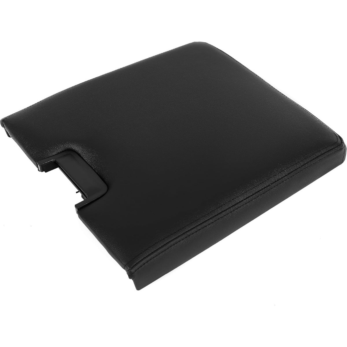 KUAFU Center Console Lid Compatible with 2007-2014 Chevy Chevrolet Silverado Avalanche Suburban Tahoe GMC Sierra Yukon Replace for 20864151 924-810 Seat Armrest Cover with Latch Plastic Leather Black
