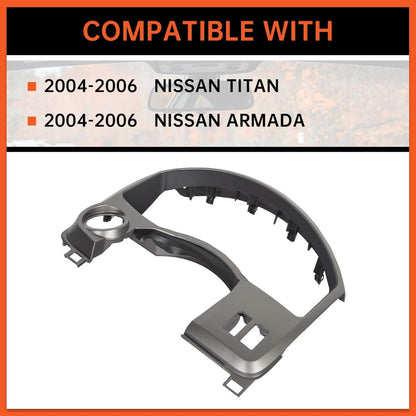 Dash Panel Bezel Trim Compatible with 2004-2006 Nissan Titan Armada Instrument Cluster Dashboard Gauge Cover 68240-7S000