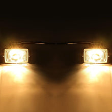 Fog Light W/Bulbs Compatible with 1988-2000 Chevy C/K1500 2500 3500 Replacement for 16524928 GM2593106 16524927 GM2592106 Lamp (Clear Lens)
