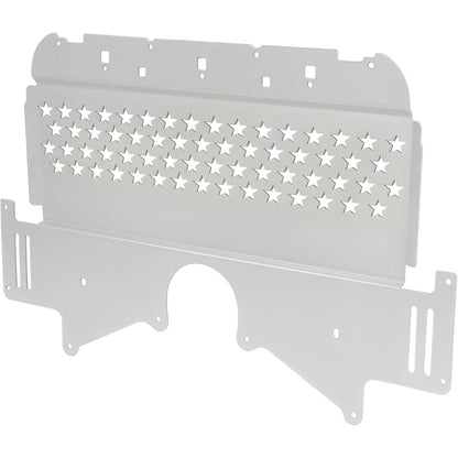 Oil Cooler Skid Plate Compatible with 2021-2024 BMW M3 G80 M4 G82 M2 G87 Aluminium Powder Coated Silvery