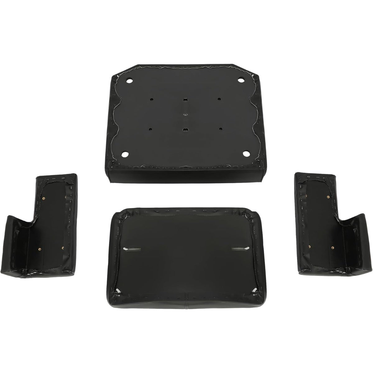 Seat Set Compatible with John Deere Crawler Dozer 350 350B 350C 450 450B 450C 550 Tractor Seat Cushion Black 4 Pcs