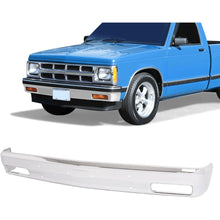 KUAFU Front Bumper Face Bar Compatible with 1982-1994 Chevy Chevrolet S10 Blazer GMC S15 Jimmy Sonoma W/License Plate W/O Impact Strip Holes Impact Bar Replacement for GM1002365 14033726