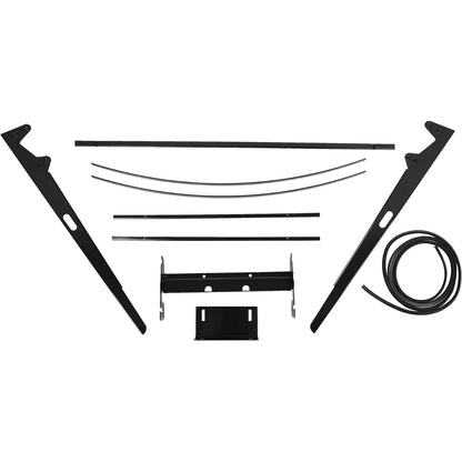 Red Canopy Compatible With All ROPS 48-3/8 Inches X 48-3/8 Inches Equipped Tractors and Mowers With 2 Inches x 2 Inches or 2 Inches x 3 Inches ROPS (Adds About 4 Inches to Tractor Height) LYJD-031S-3