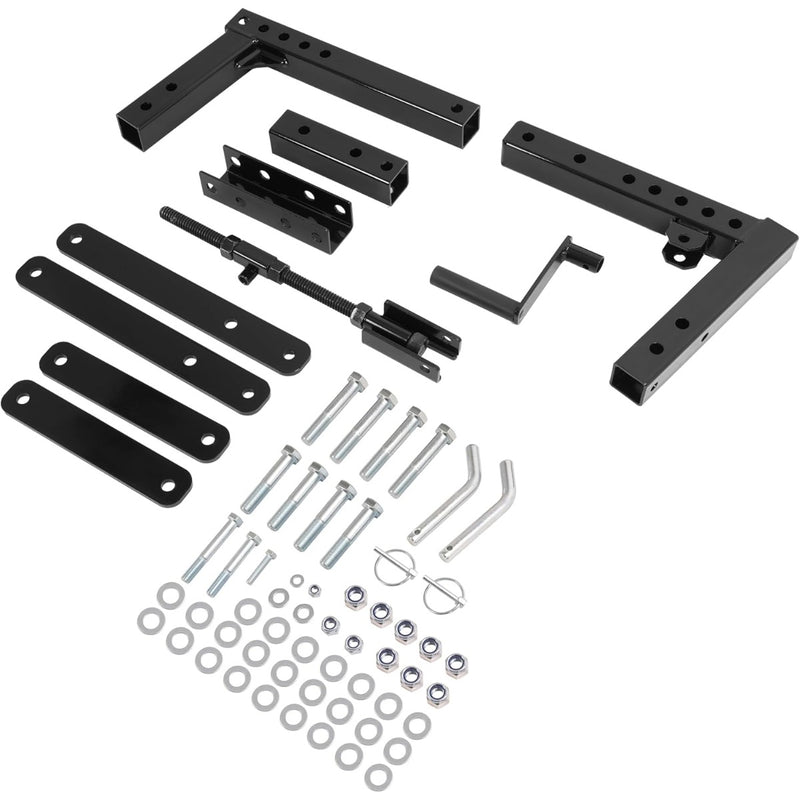 1 Point Hitch Lift Adjustable Height Compatible with Garden Lawn Tractor UTV ATV Steel Powder Coated