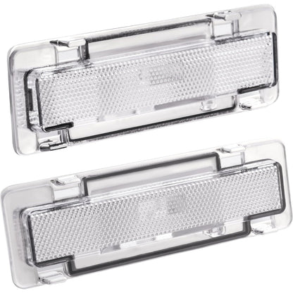 HECASA Pair Turn Signal & Side Marker Light Compatible with 1985-1992 Chevy Chevrolet Camaro Replacement for GM2520165 GM2521165 GM2550118 GM2551110 Parking Signal Lamp 4Pcs Clear Lens