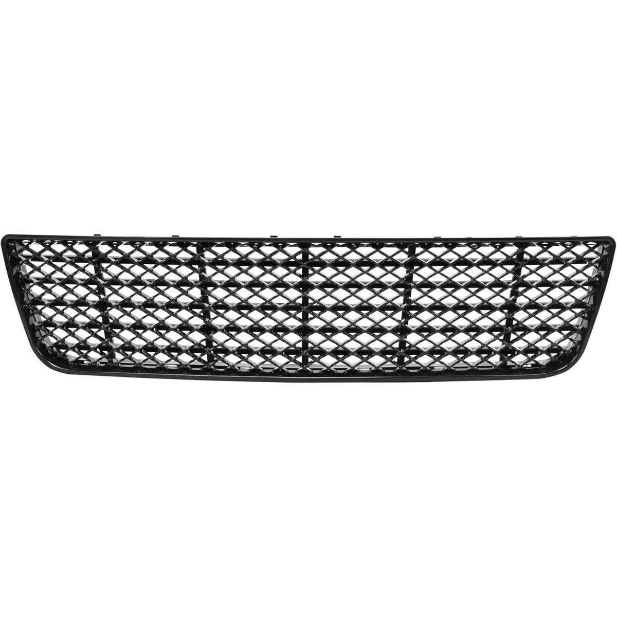 Front Bumper Upper + Lower Grille Compatible with 2006-2013 Chevy Impala 2014-2016 Chevrolet Impala Limited Replacement for GM1200551 Hood Black Mesh Grill Insert Guard Plastic(ABS+PP)