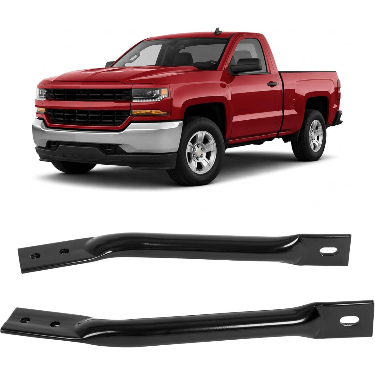 KUAFU 2Pcs Bumper Bracket Compatible with 2014-2019 Silverado/GMC Sierra